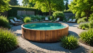 piscine ronde bois