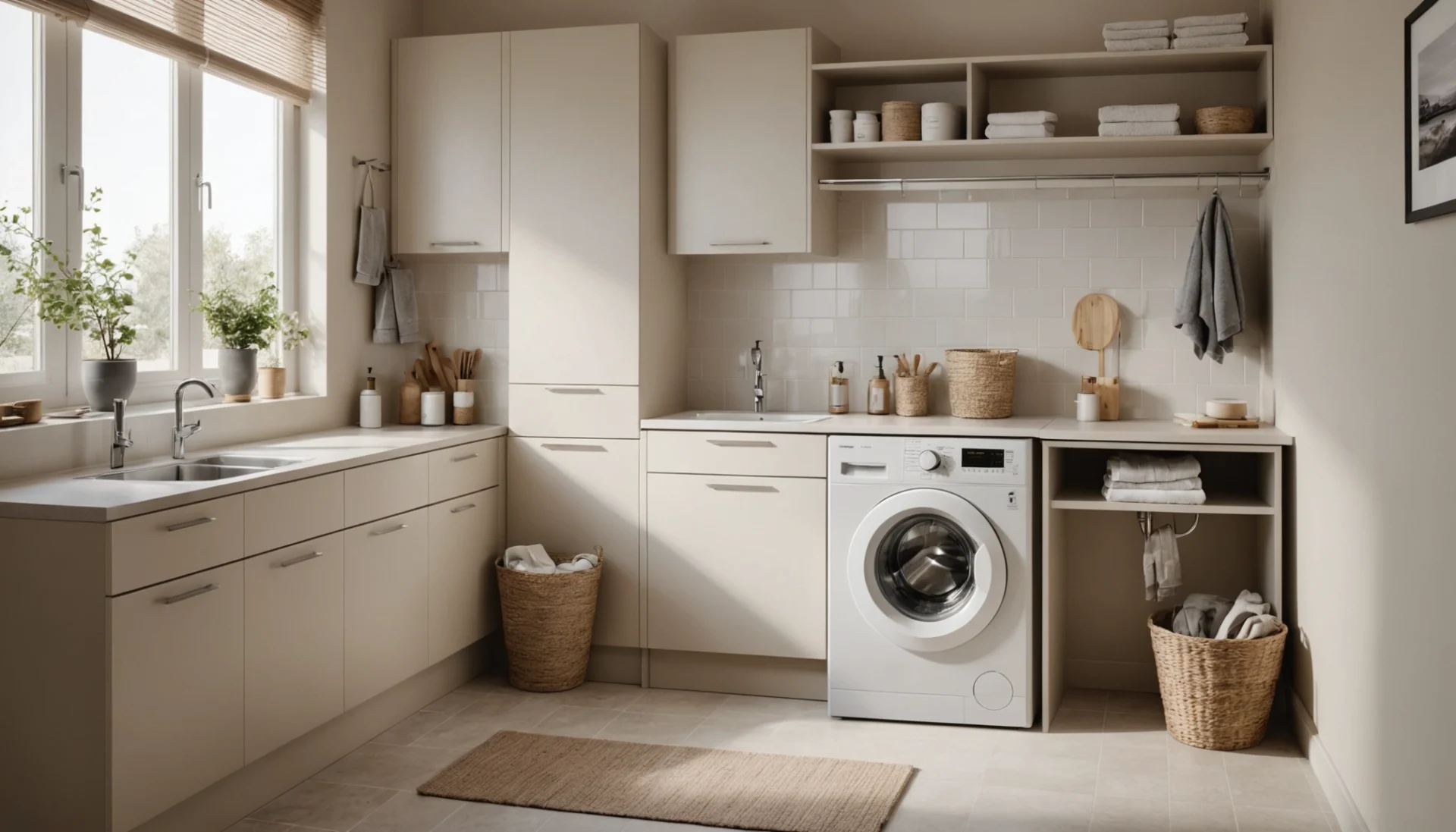lave linge salle de bain