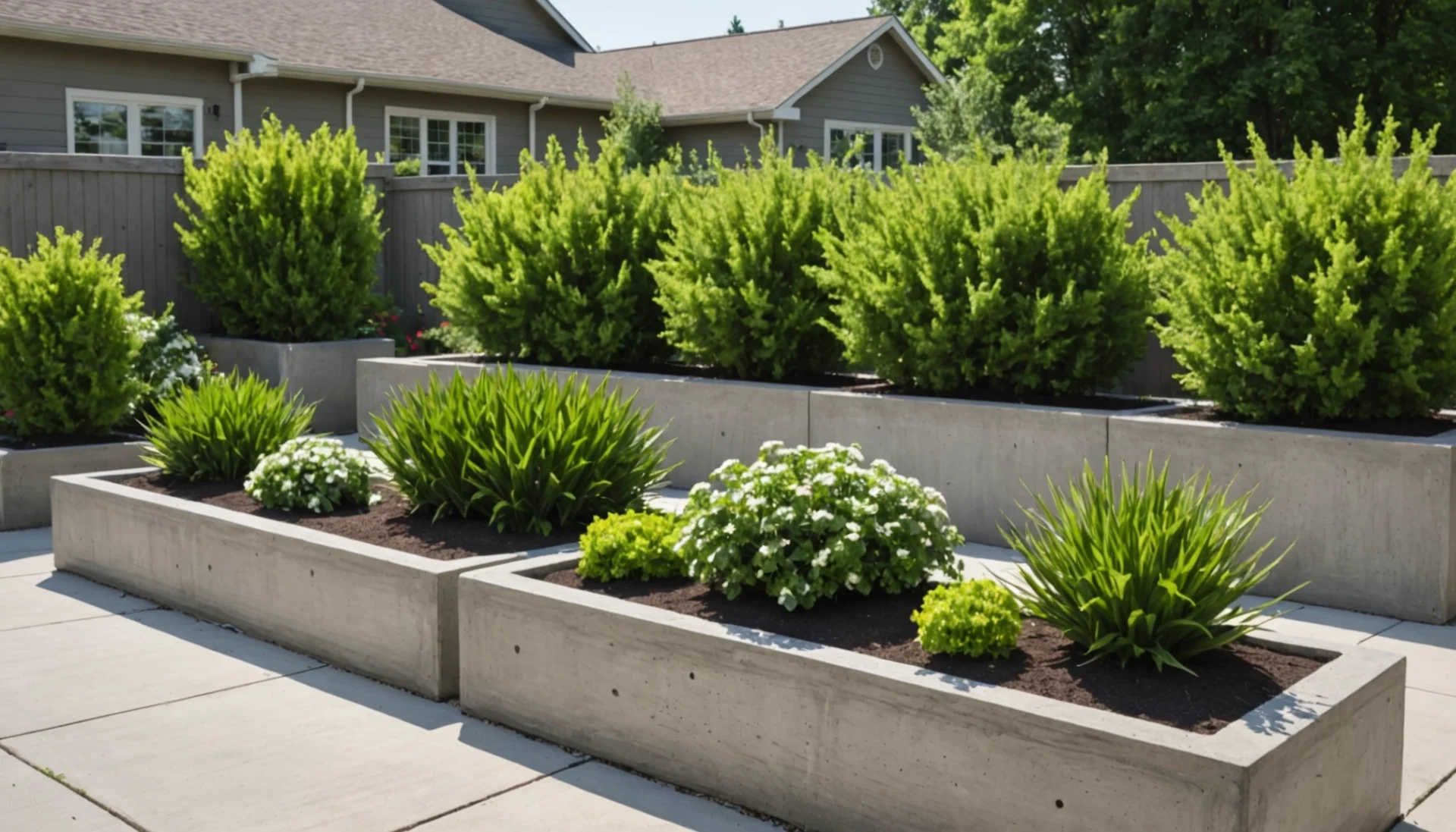 inconvénients des jardinières surélevées en béton