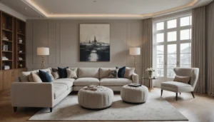 chaise longue relax pour 2 personnes dans le salon