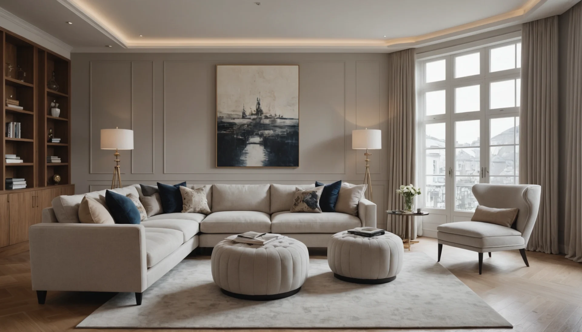 chaise longue relax pour 2 personnes dans le salon