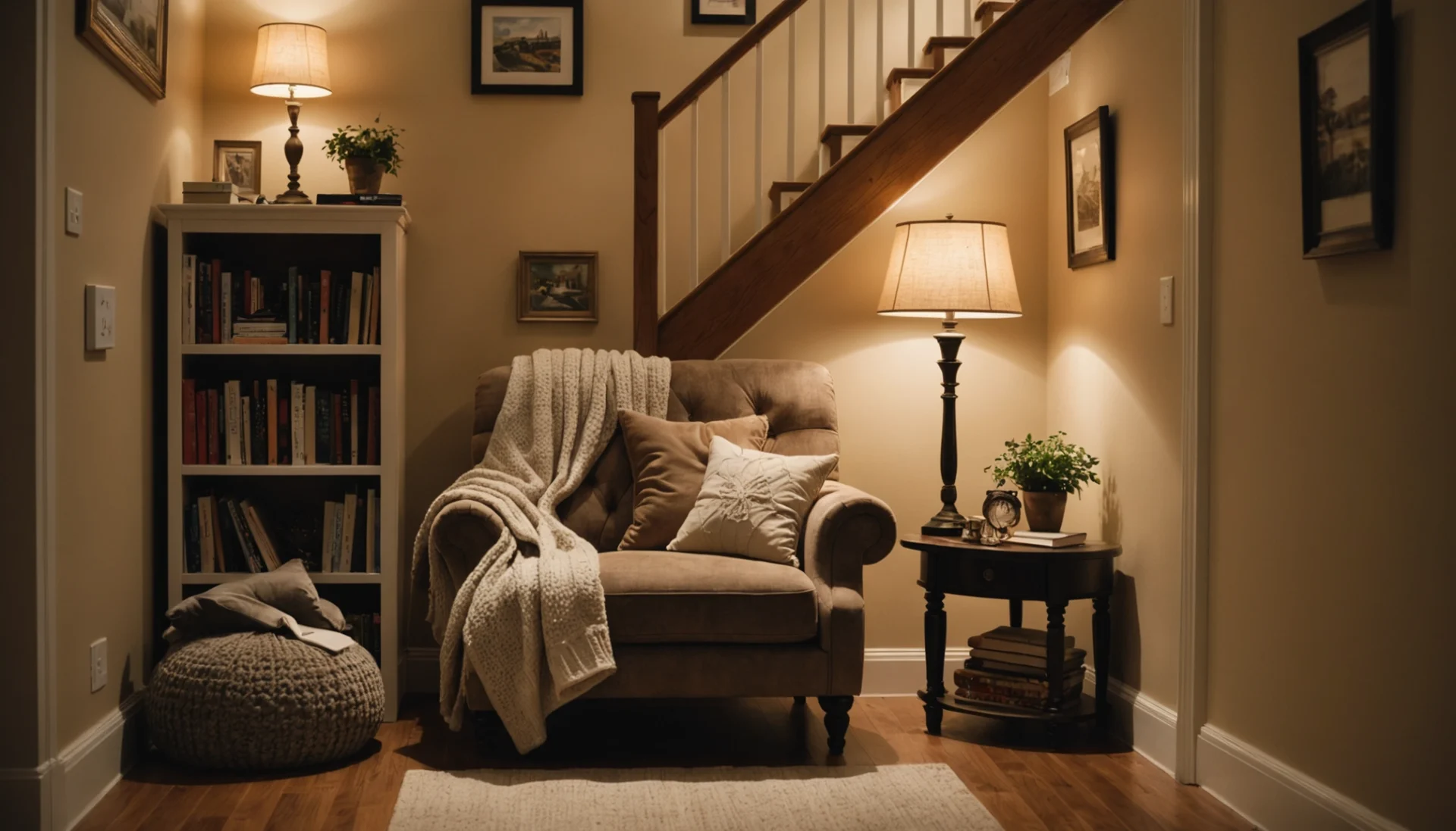 utiliser l’espace sous l’escalier