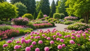 vivace à fleurs roses