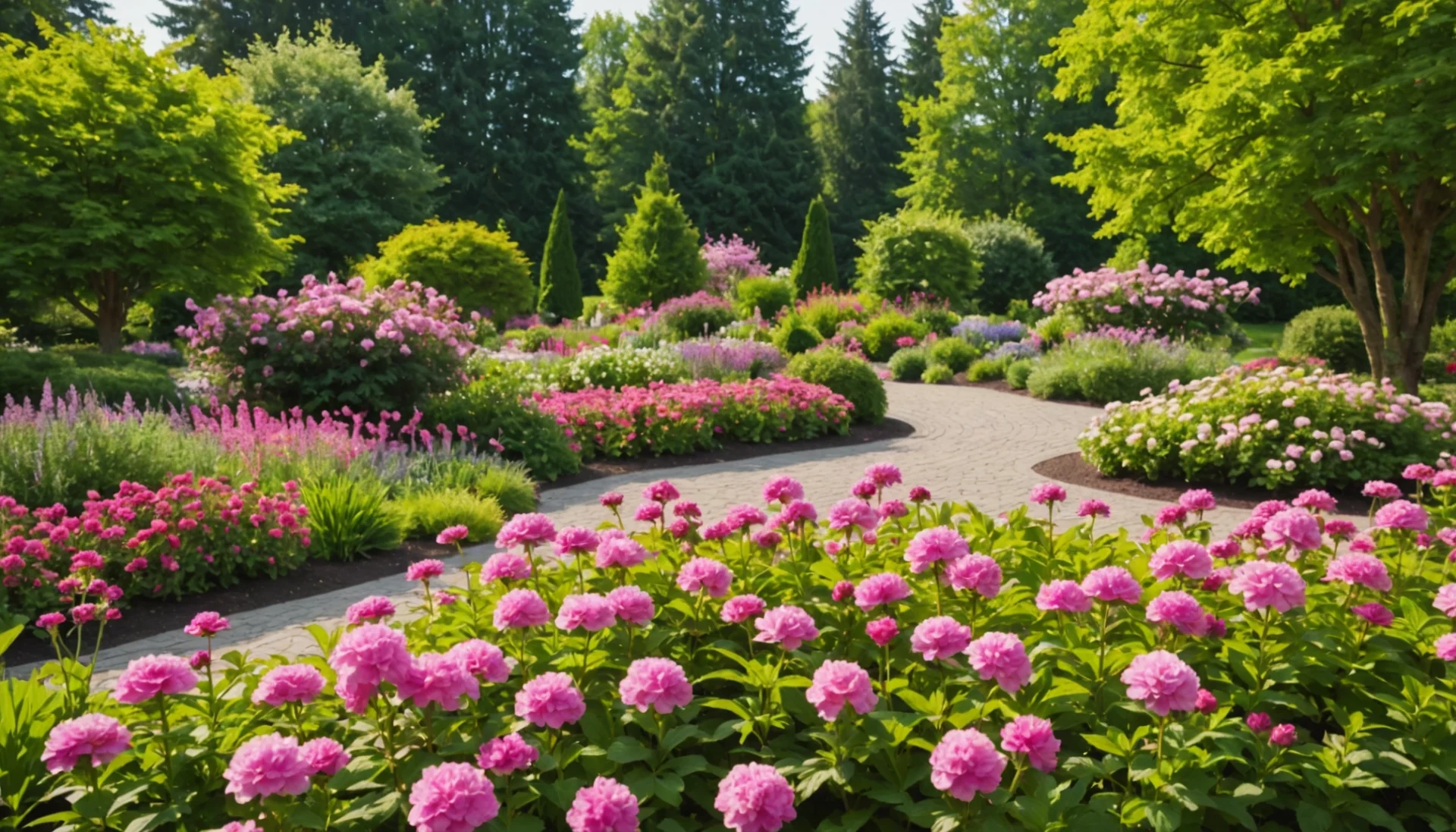 vivace à fleurs roses