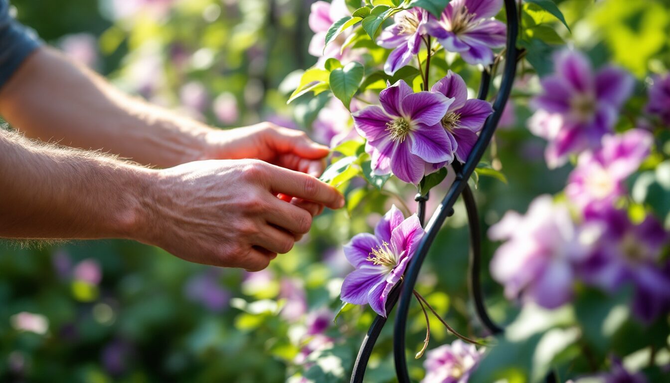 quel support pour clématite
