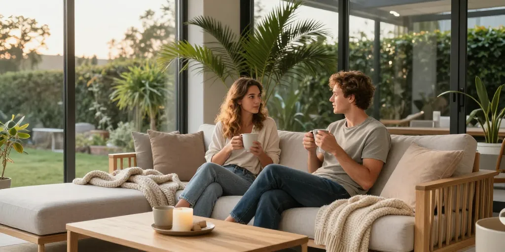 idée déco véranda cosy