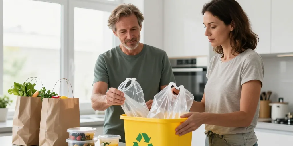 recyclage sac plastique