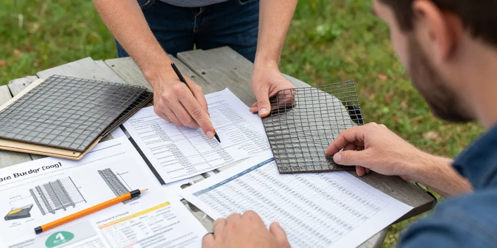 calculer le prix d'une cloture en grillage